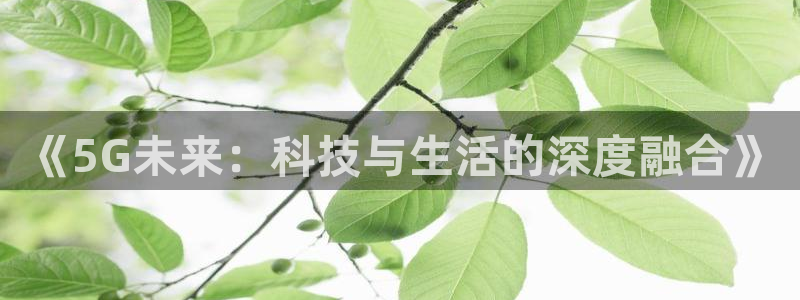 龙门直播nba免费直播在线观看：《5G未来：科技与生活的深度融合》
